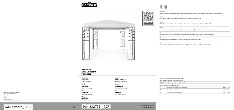 Image de la première page du manuel de l'appareil IAN 332795