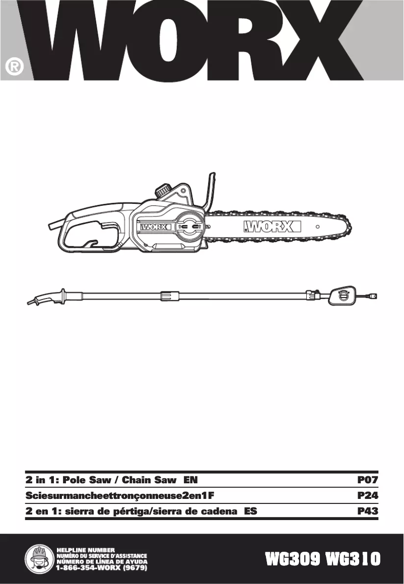 Image de la première page du manuel de l'appareil WG310