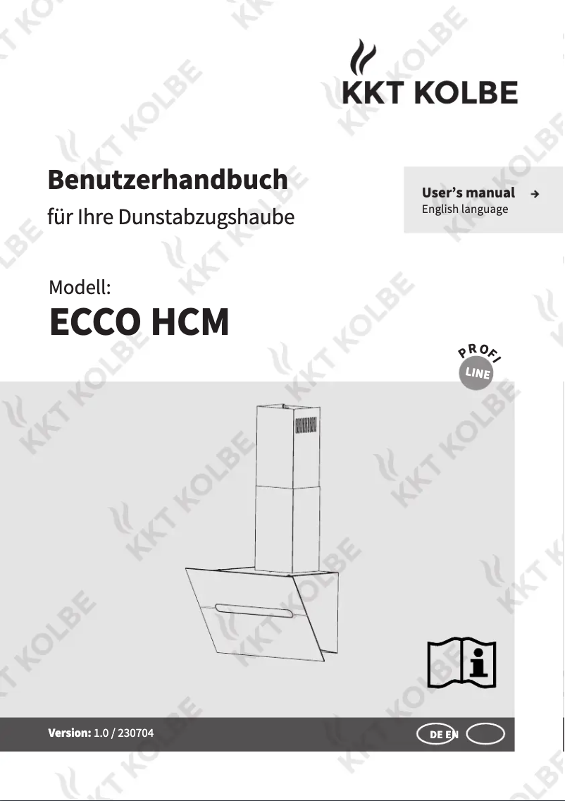 Image de la première page du manuel de l'appareil ECCO809S