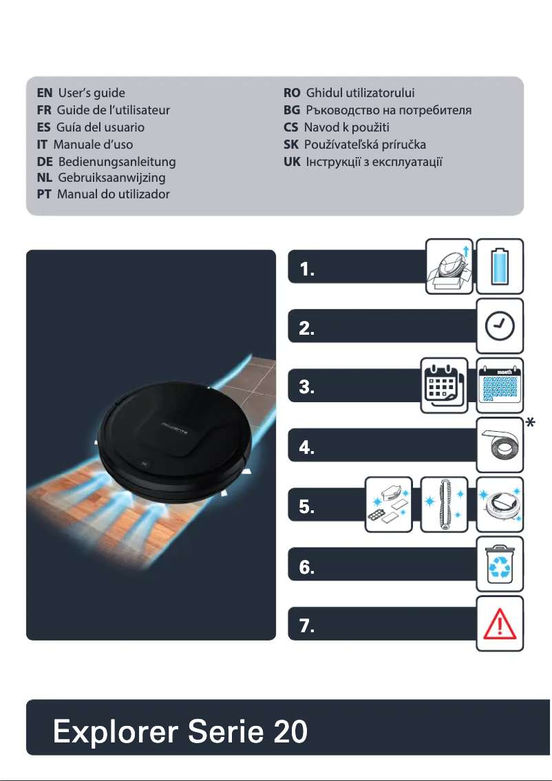Page n°1 - Manuel utilisateur Rowenta Explorer Serie 20 RR6825