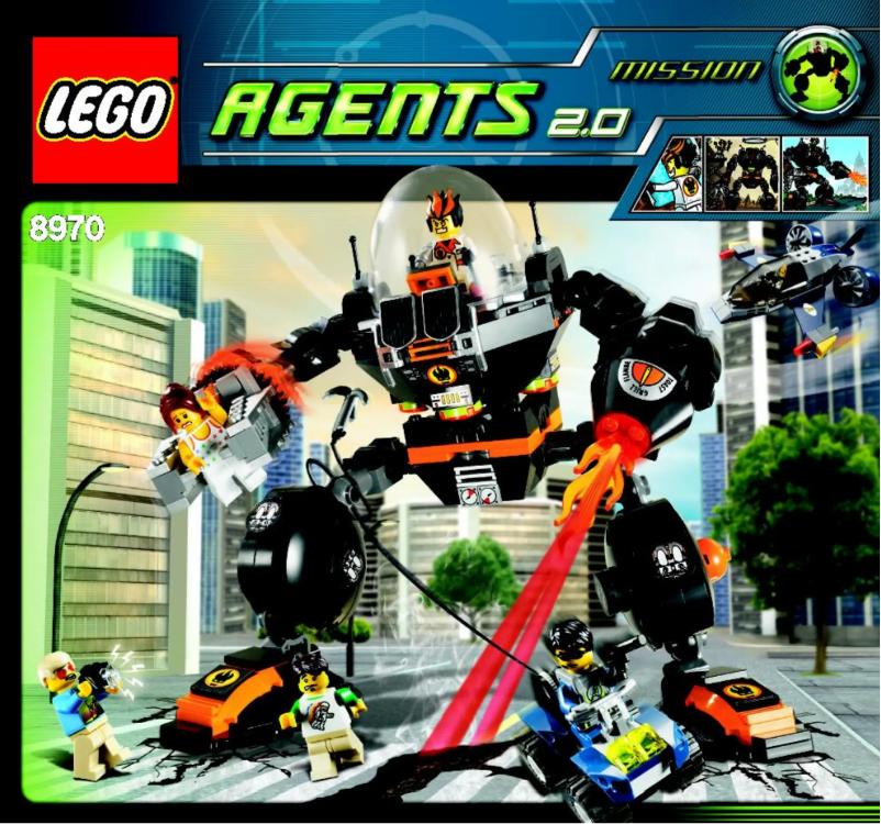 Page 1 de la notice Manuel utilisateur Lego Agents 8970