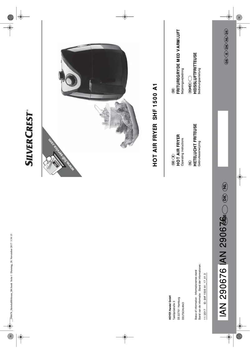 Image de la première page du manuel de l'appareil SHF 1500 A1