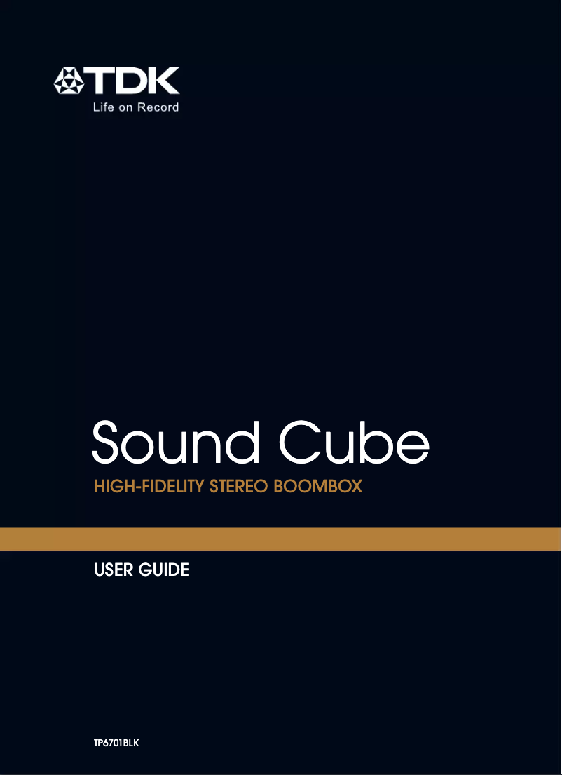 Imagen de la primera página del manual del dispositivo TP6701BLK