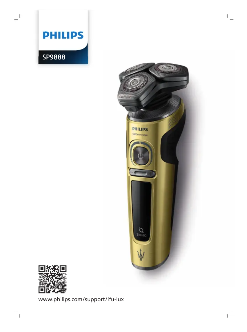 Page n°1 - Manuel utilisateur Philips S9000 Prestige SP9888