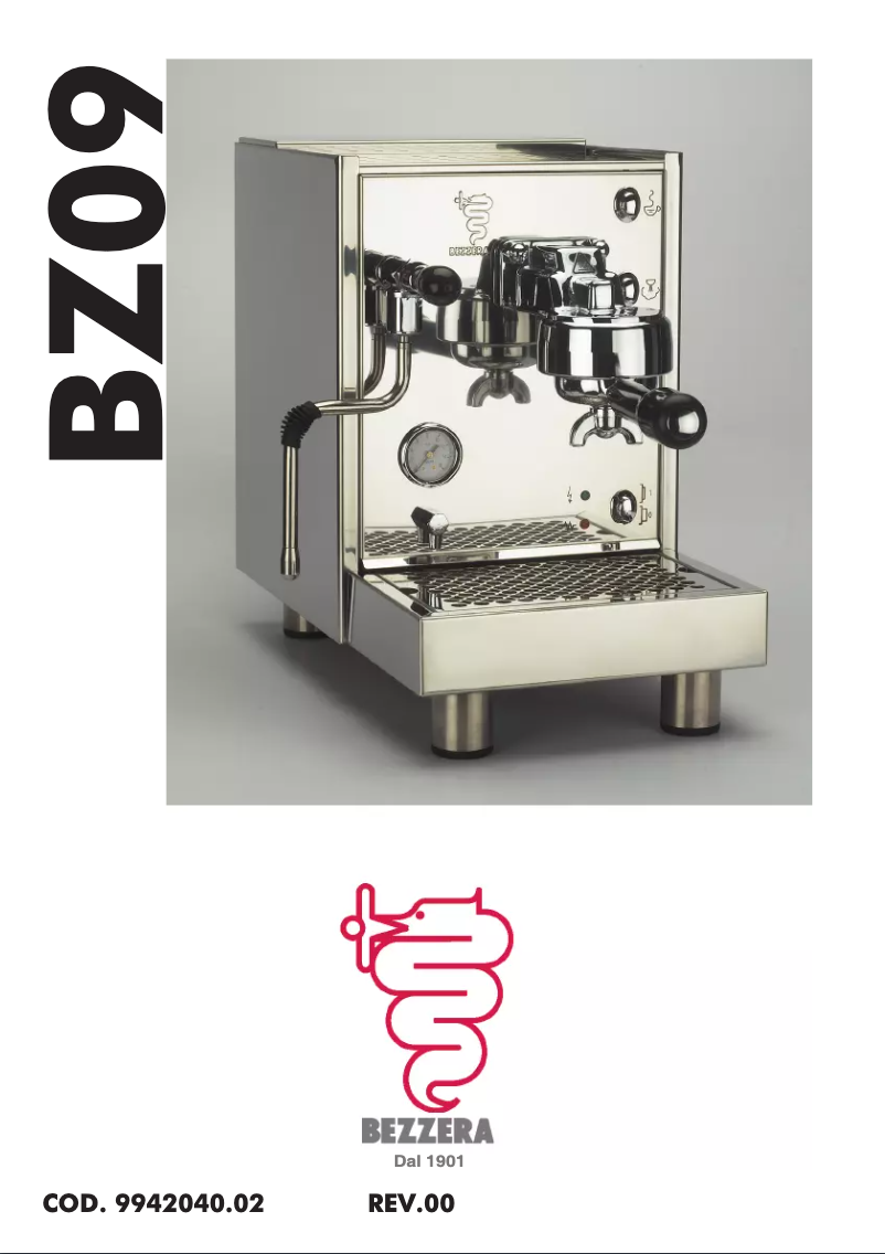 Page n°1 - Manuel utilisateur Bezzera BZ09