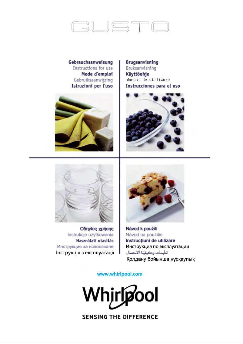 Page n°1 - Manuel utilisateur Whirlpool GT 290