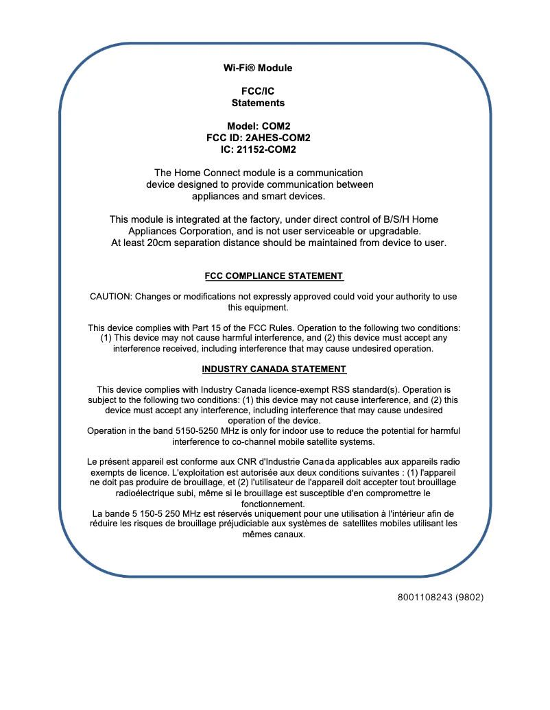 Image de la première page du manuel de l'appareil B36IT900NP