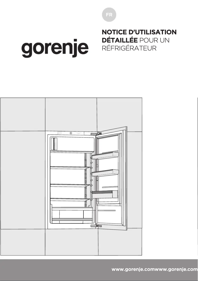 Page n°1 - Manuel utilisateur Gorenje RBI4122E1