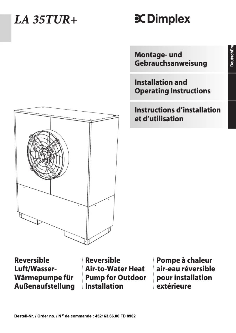 Image de la première page du manuel de l'appareil LA35TUR