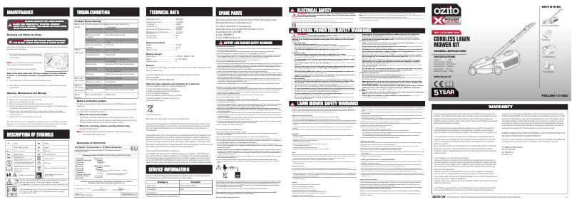 Image de la première page du manuel de l'appareil PXCLMK-1318EU