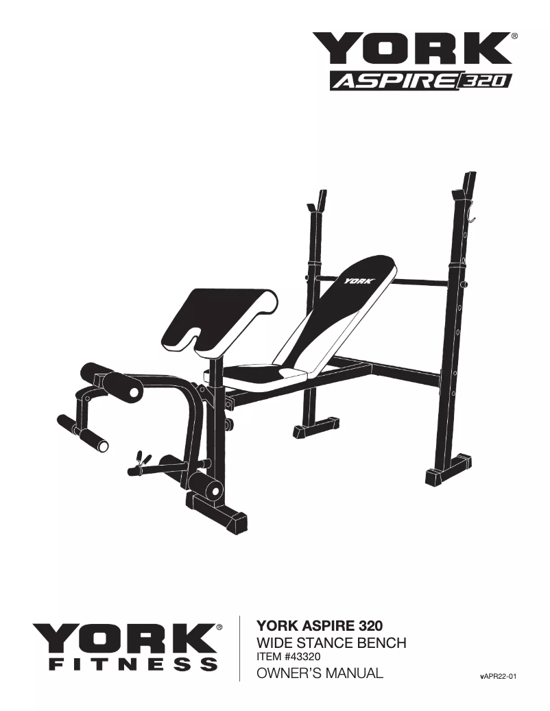 Página 1 del manual Manual de usuario York Fitness Aspire 320