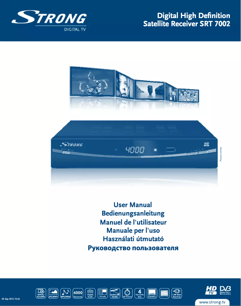 Page 1 de la notice Manuel utilisateur Strong SRT 7002