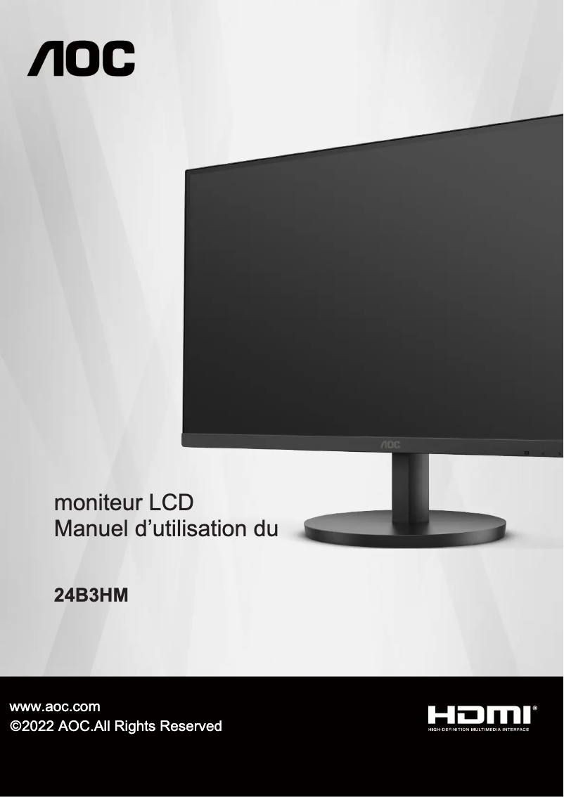 Image de la première page du manuel de l'appareil 24B3HM