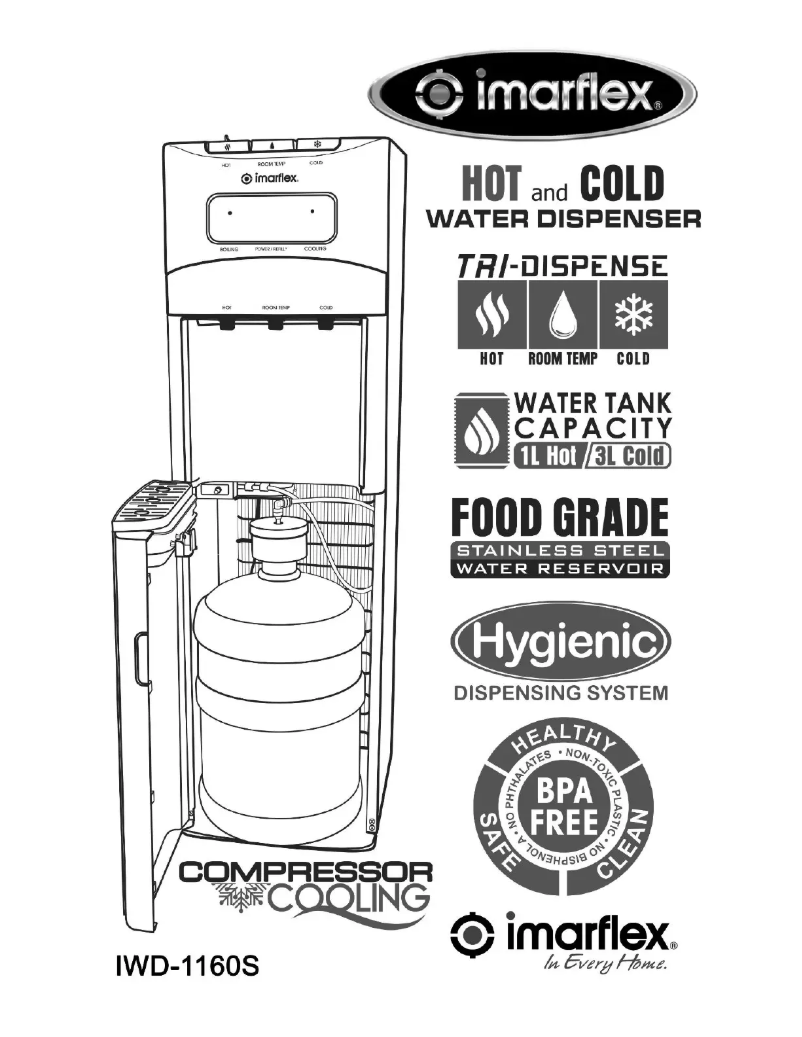 Image de la première page du manuel de l'appareil IWD-1160S