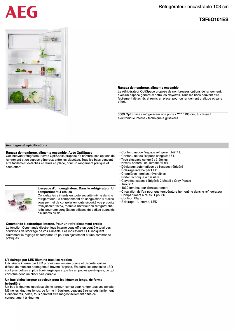 Image de la première page du manuel de l'appareil TSF5O101ES