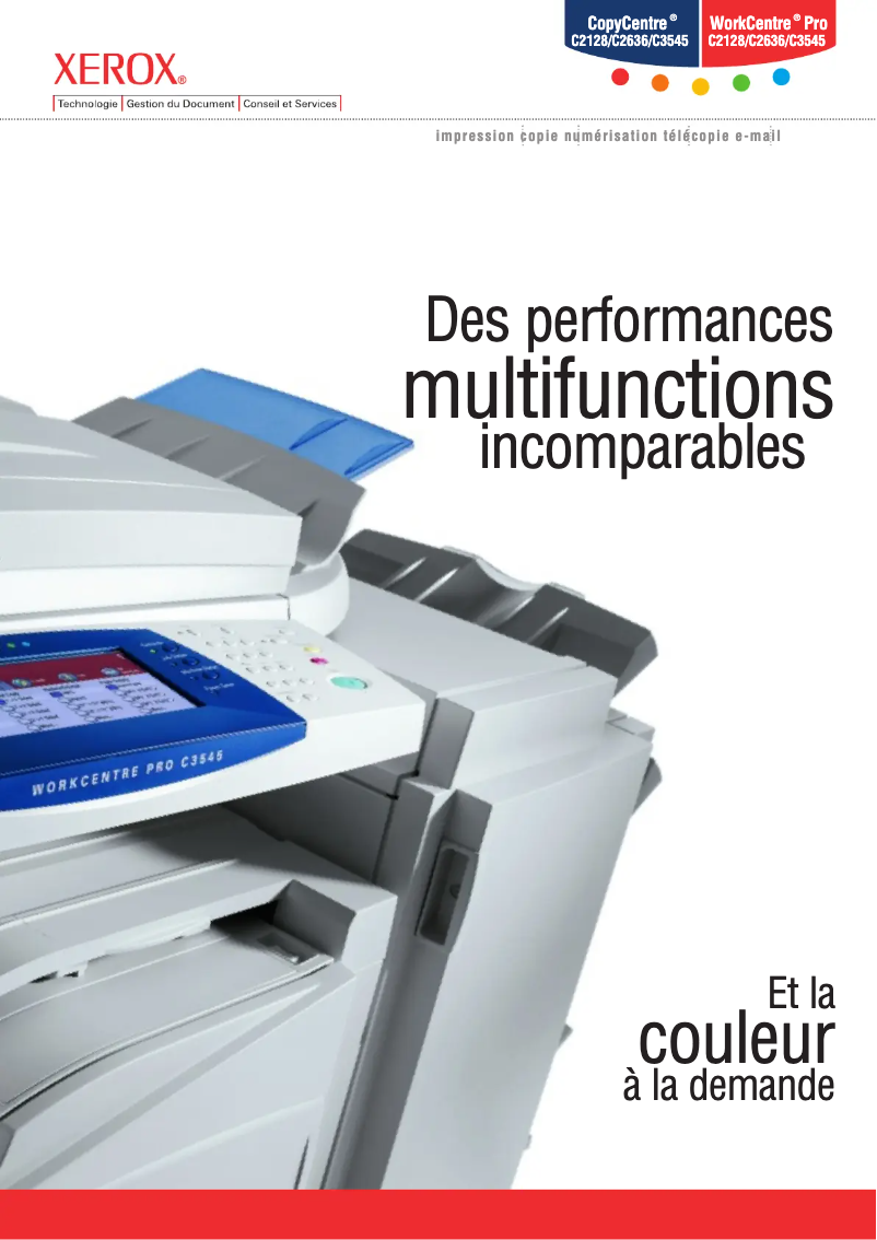 Image de la première page du manuel de l'appareil WorkCentre Pro C2128 SPLX