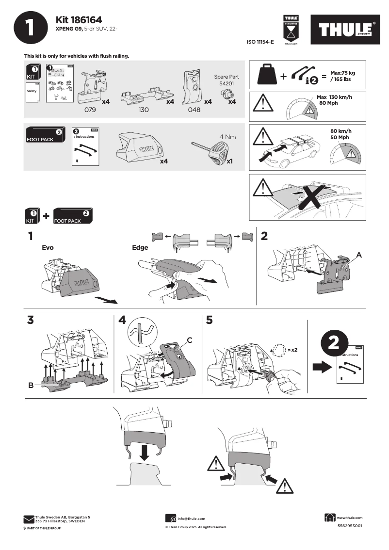 Image de la première page du manuel de l'appareil Kit 186164