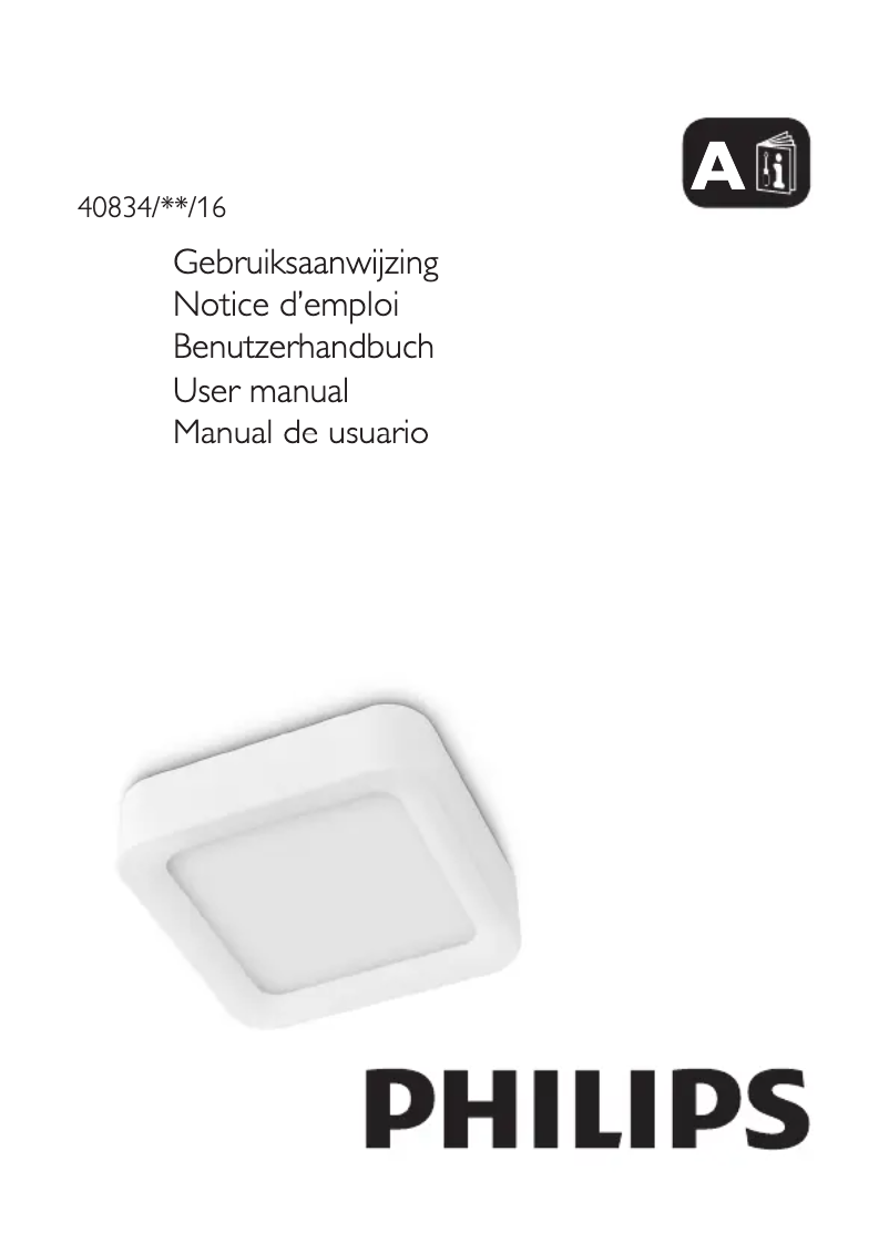Page 1 de la notice Manuel utilisateur Philips Ledino 408343116