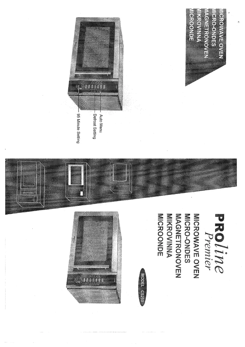 Page n°1 - Manuel utilisateur Proline CS 250