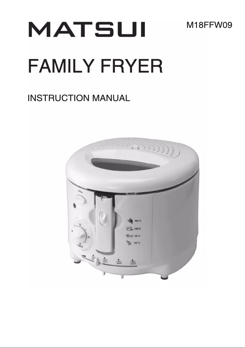 Page 1 de la notice Manuel utilisateur Matsui M18FFW09