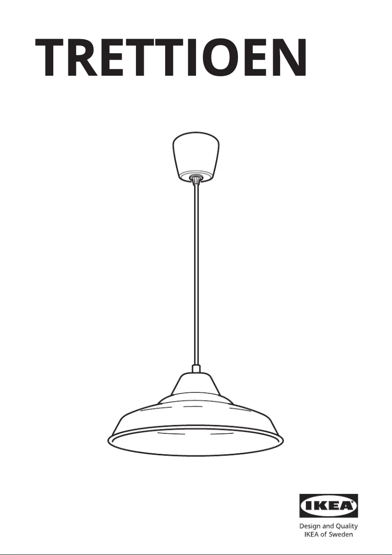 Página 1 del manual Manual de usuario Ikea TRETTIOEN 305.641.06