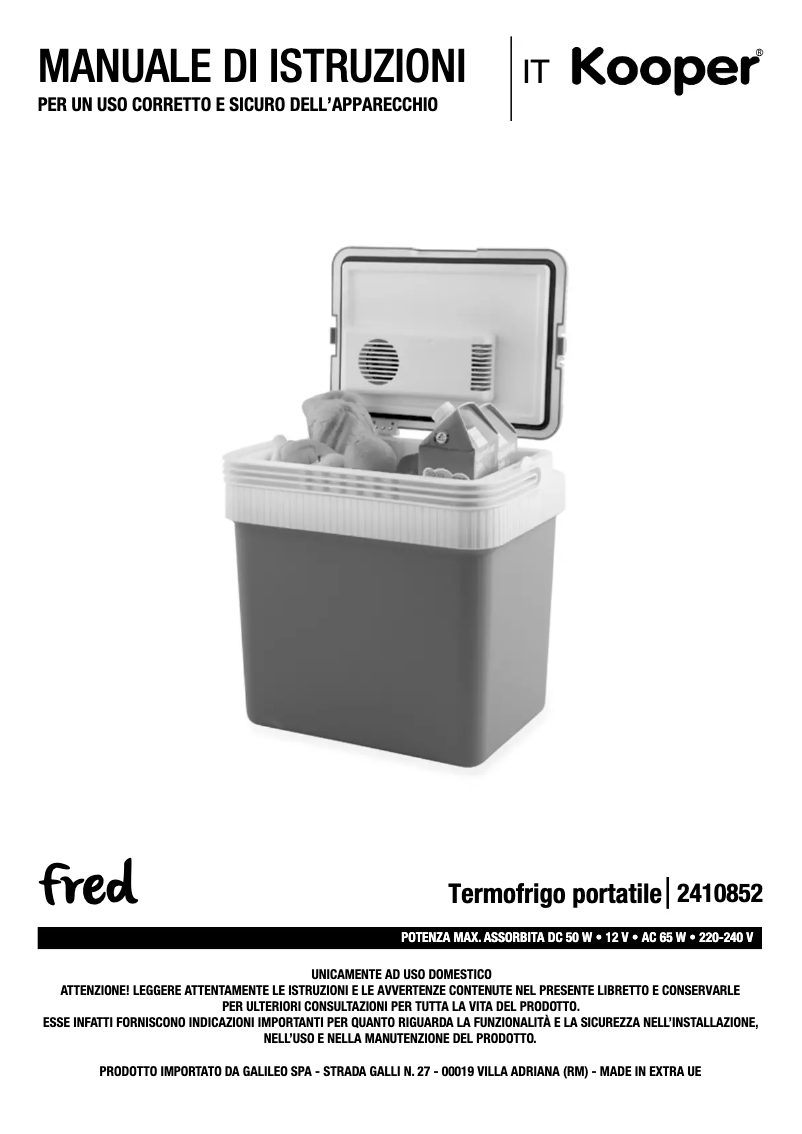 Image de la première page du manuel de l'appareil 2410852