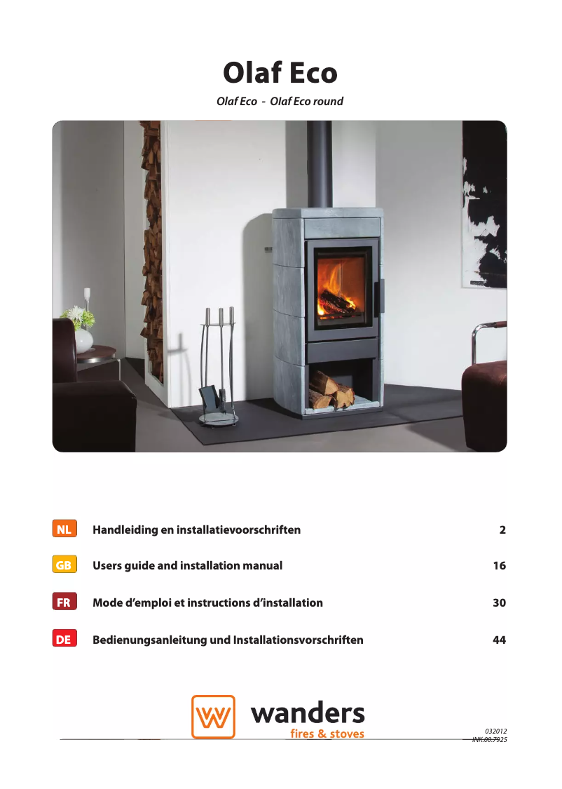 Imagen de la primera página del manual del dispositivo Olaf Eco