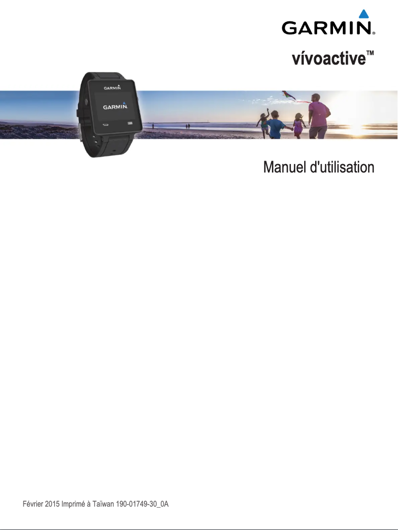 Page 1 de la notice Mode d'emploi Garmin Vivoactive