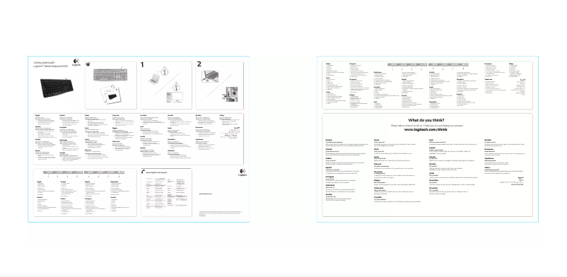 Page n°1 - Manuel utilisateur Logitech K200