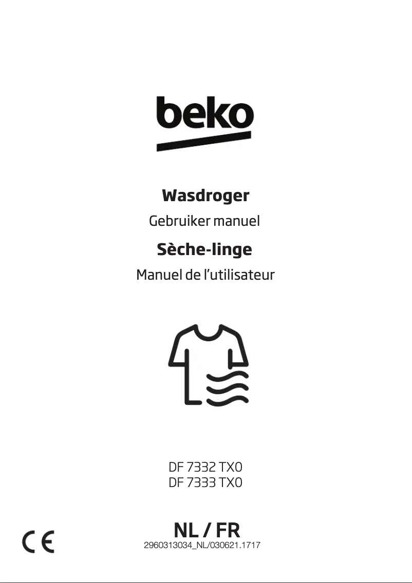 Page n°1 - Manuel utilisateur Beko DF7332TX0