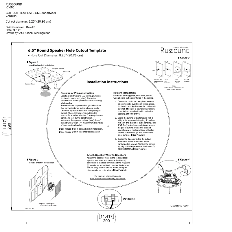 Page 1 de la notice Manuel utilisateur Russound IC-605