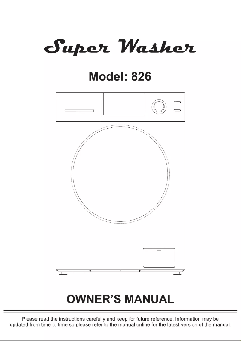 Page 1 de la notice Manuel utilisateur Equator EW826ED852