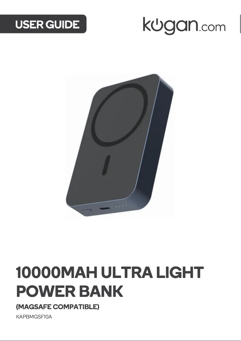 Page 1 de la notice Manuel utilisateur Kogan KAPBMGSF10A