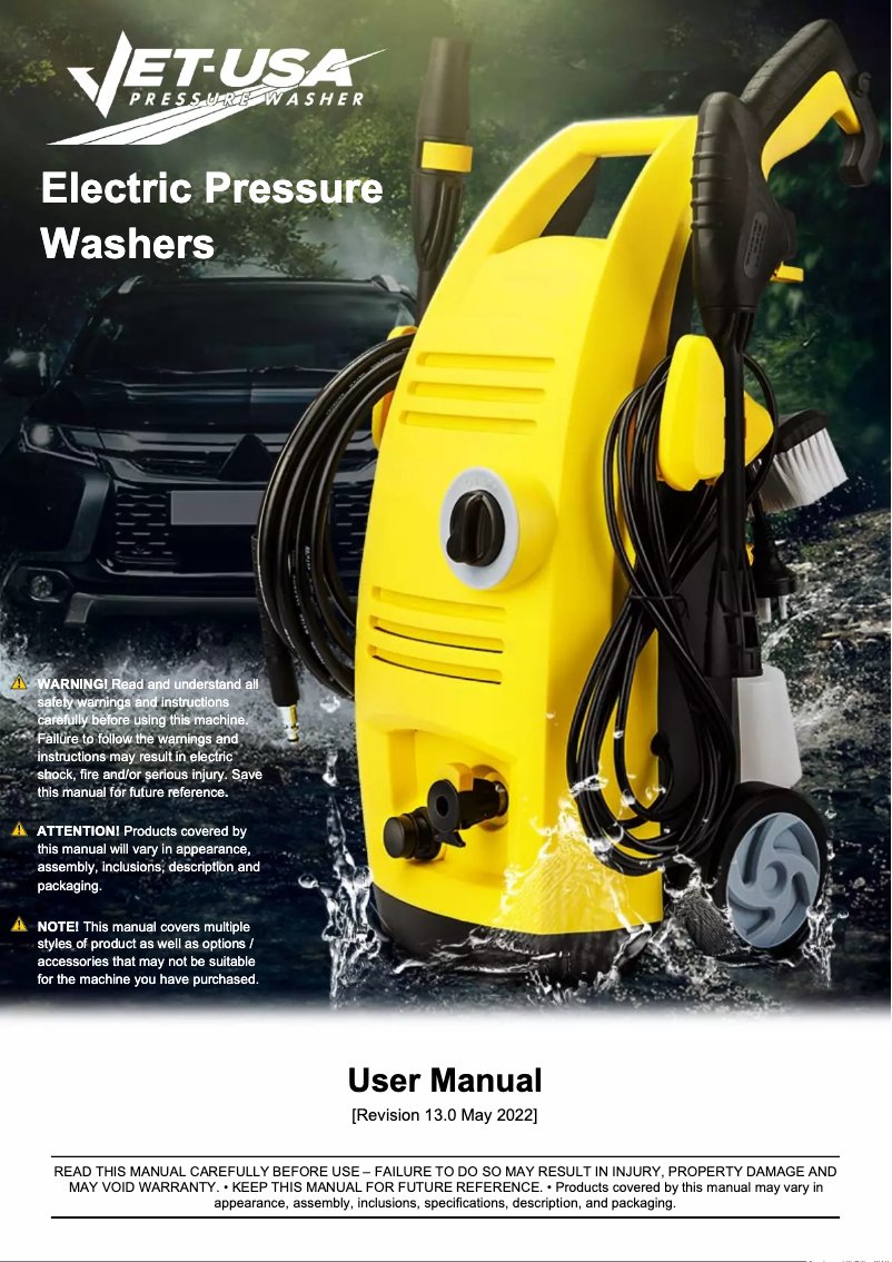 Page n°1 - Manuel utilisateur Jet-USA RX500