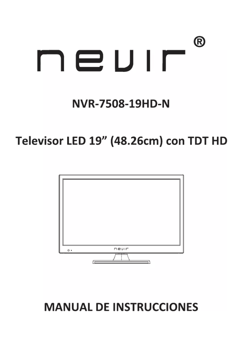 Page n°1 - Manuel utilisateur Nevir NVR-7508-19HD-N