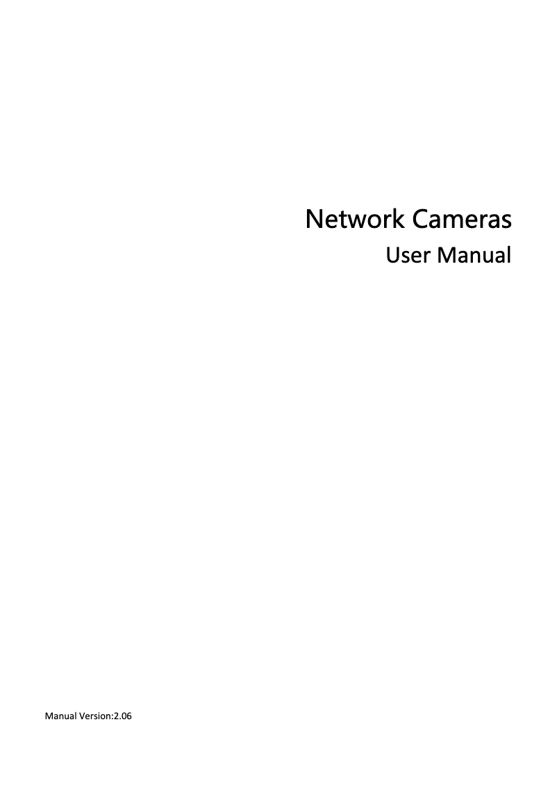 Page n°1 - Manuel utilisateur UniView IPC325ER3-DUVPF40