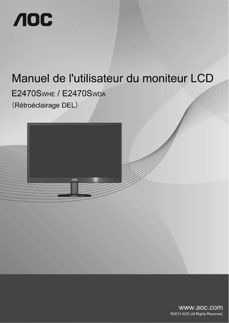 Image de la première page du manuel de l'appareil Value-line E2470SWHE