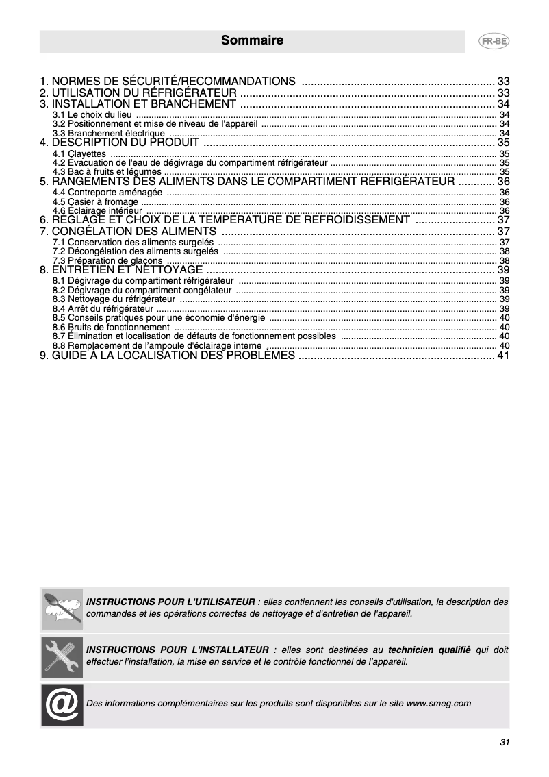 Image de la première page du manuel de l'appareil FAB10R