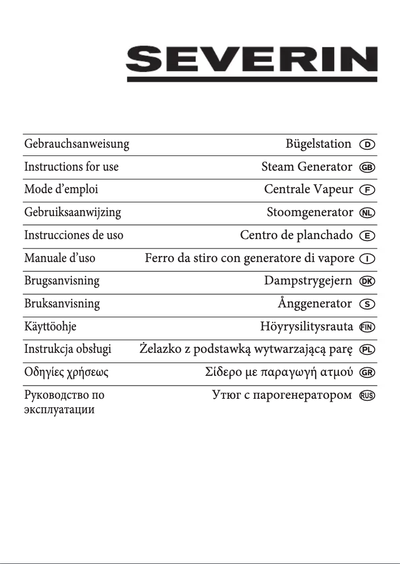 Page n°1 - Manuel utilisateur Severin BA 3288