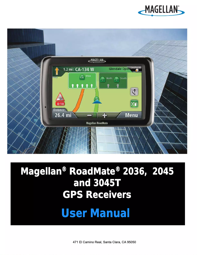 Page n°1 - Manuel utilisateur Magellan RoadMate 2045T-LM