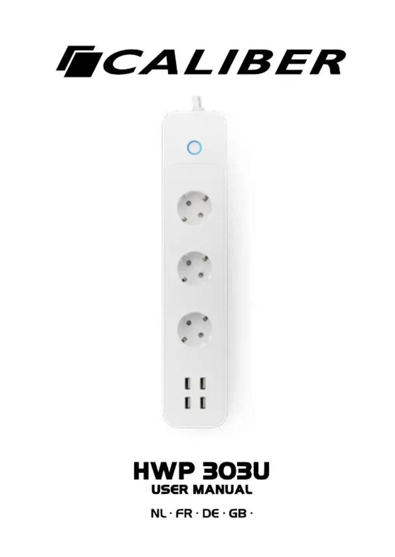 Page n°1 - Manuel utilisateur Caliber HWP303U