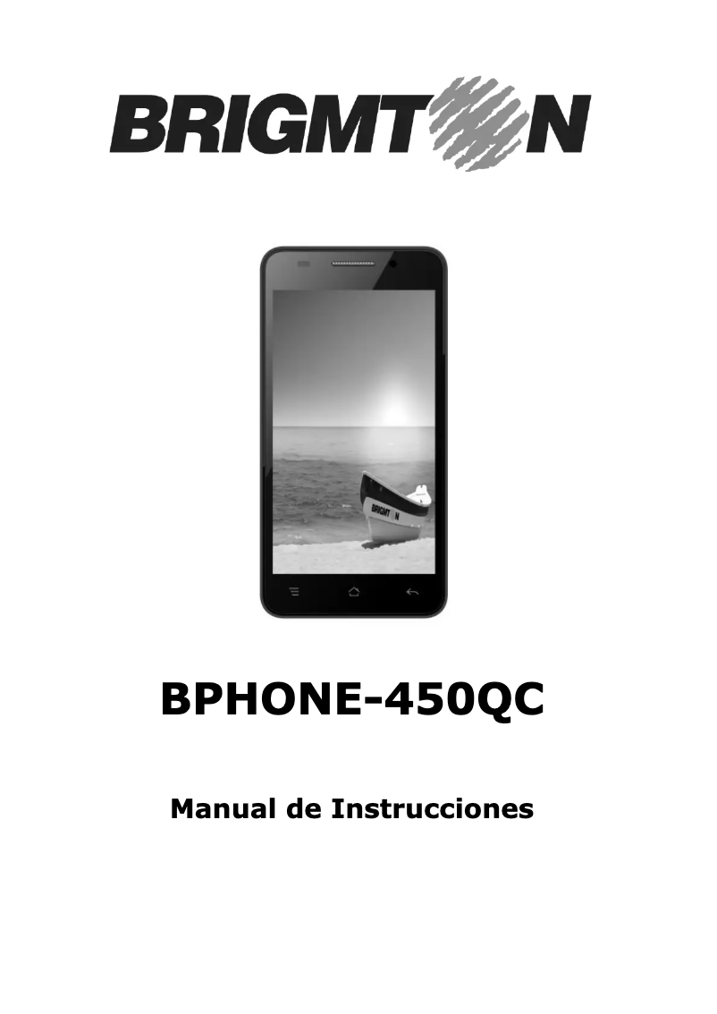 Page 1 de la notice Manuel utilisateur Brigmton BPHONE-450QC