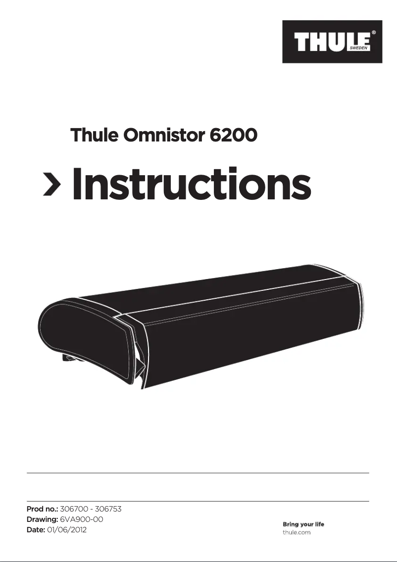 Page n°1 - Manuel utilisateur Thule Omnistor 6200