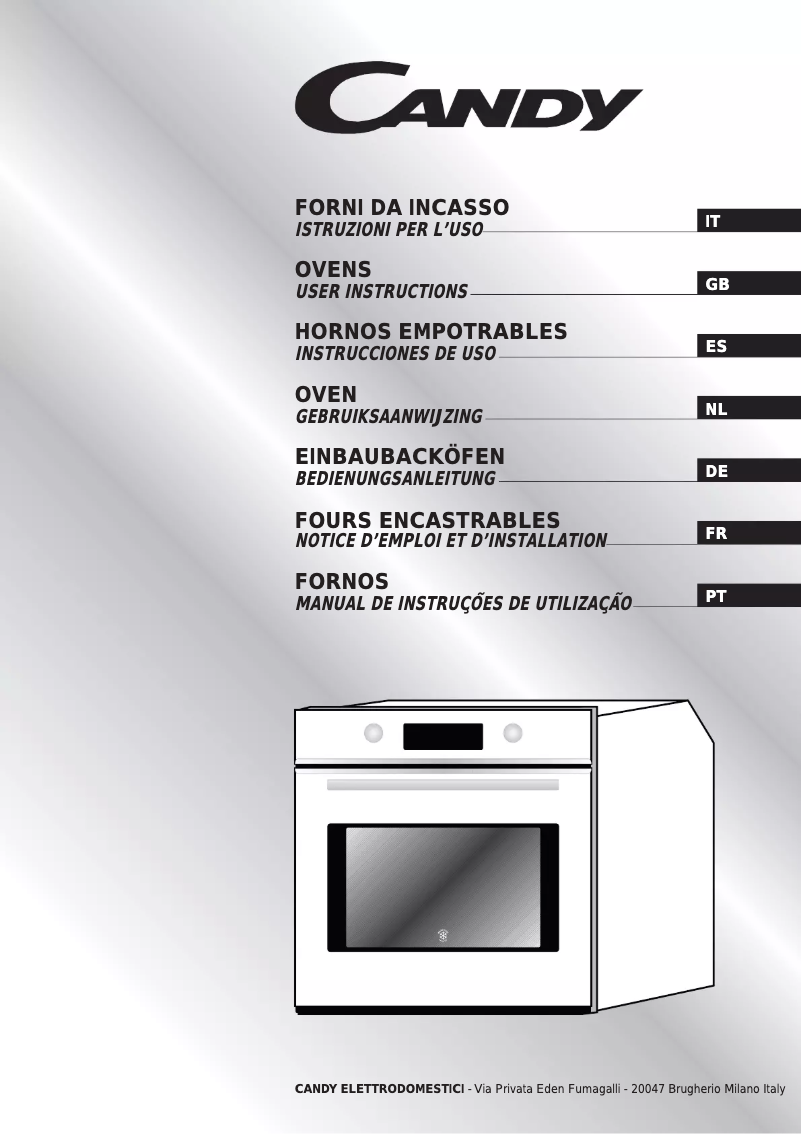 Page 1 de la notice Manuel utilisateur Candy 2d 966 x