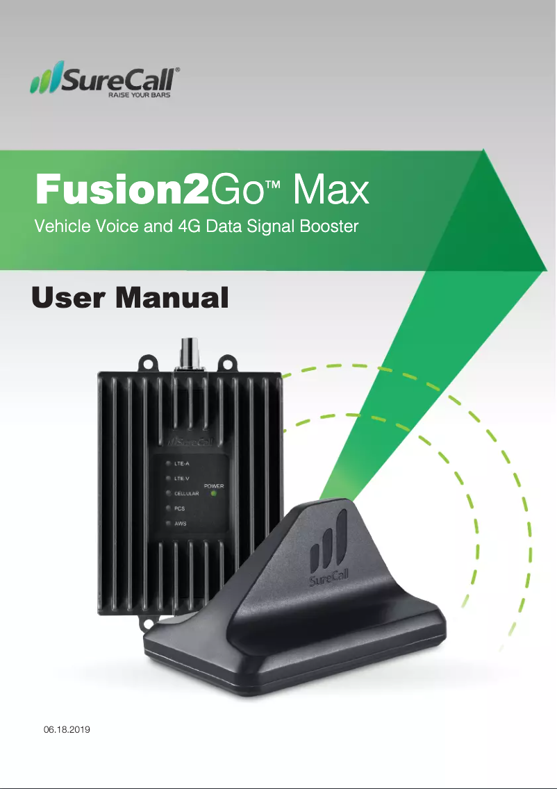 Image de la première page du manuel de l'appareil Fusion2Go Max