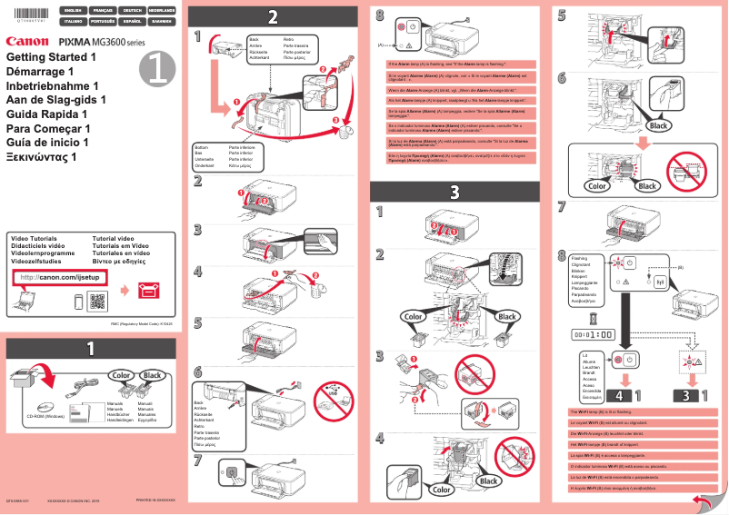 Page n°1 - Manuel utilisateur Canon Pixma MG3600