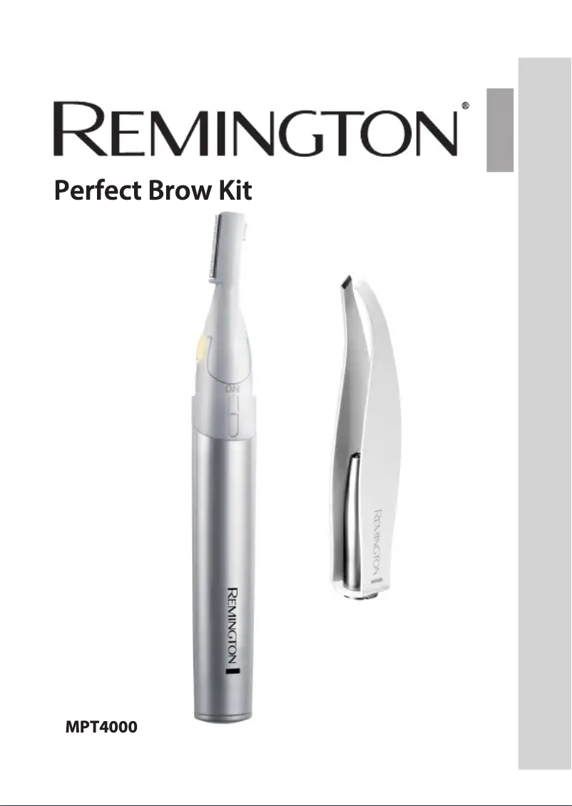 Page n°1 - Manuel utilisateur Remington MPT4000