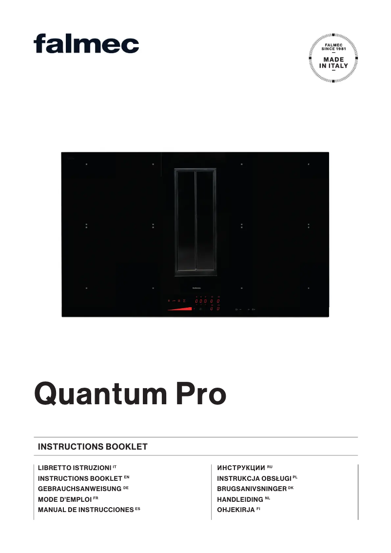Image de la première page du manuel de l'appareil Quantum Pro