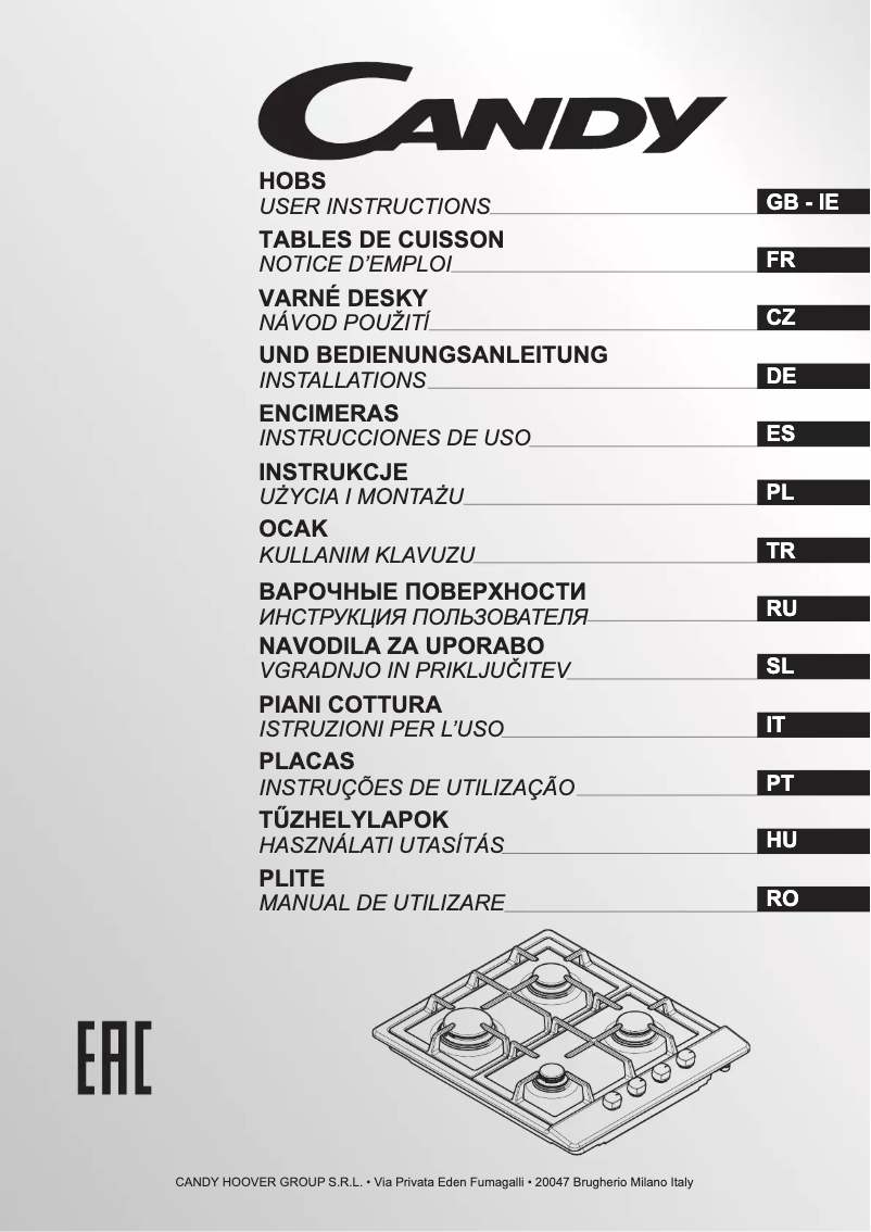 Image de la première page du manuel de l'appareil CLG64PX