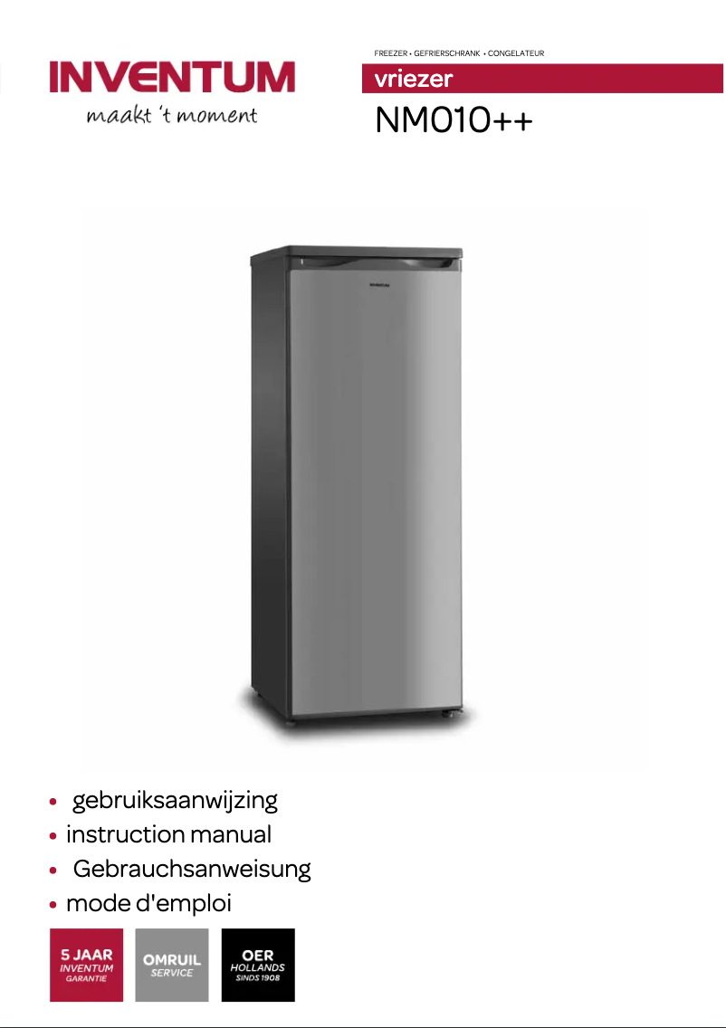 Page 1 de la notice Manuel utilisateur Inventum NM010++
